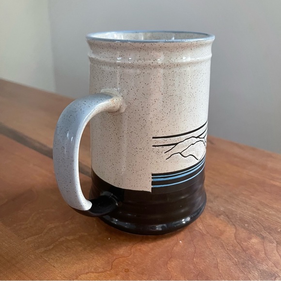 Vintage Speckled Large 5" Stoneware Mug San Francisco Golden Gate Monterey Japan - Picture 3 of 7